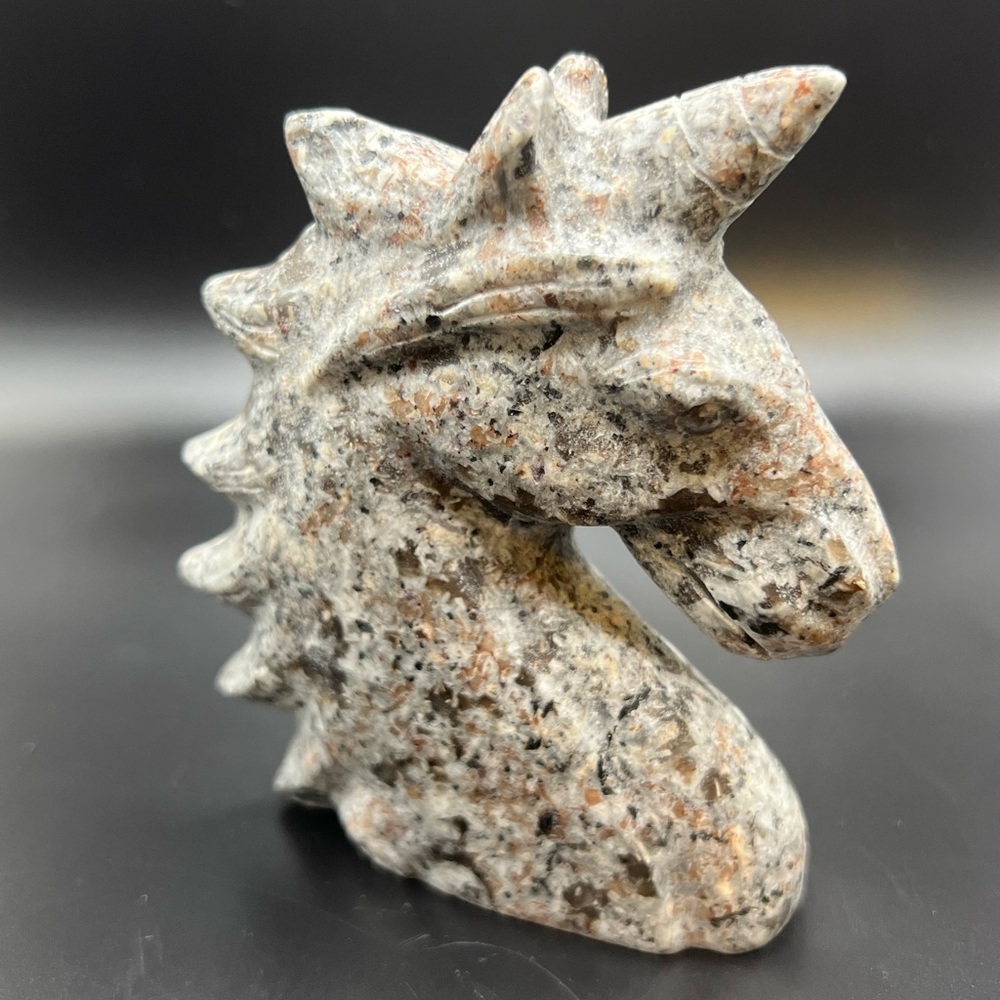 Yooperlite Unicorn Carving